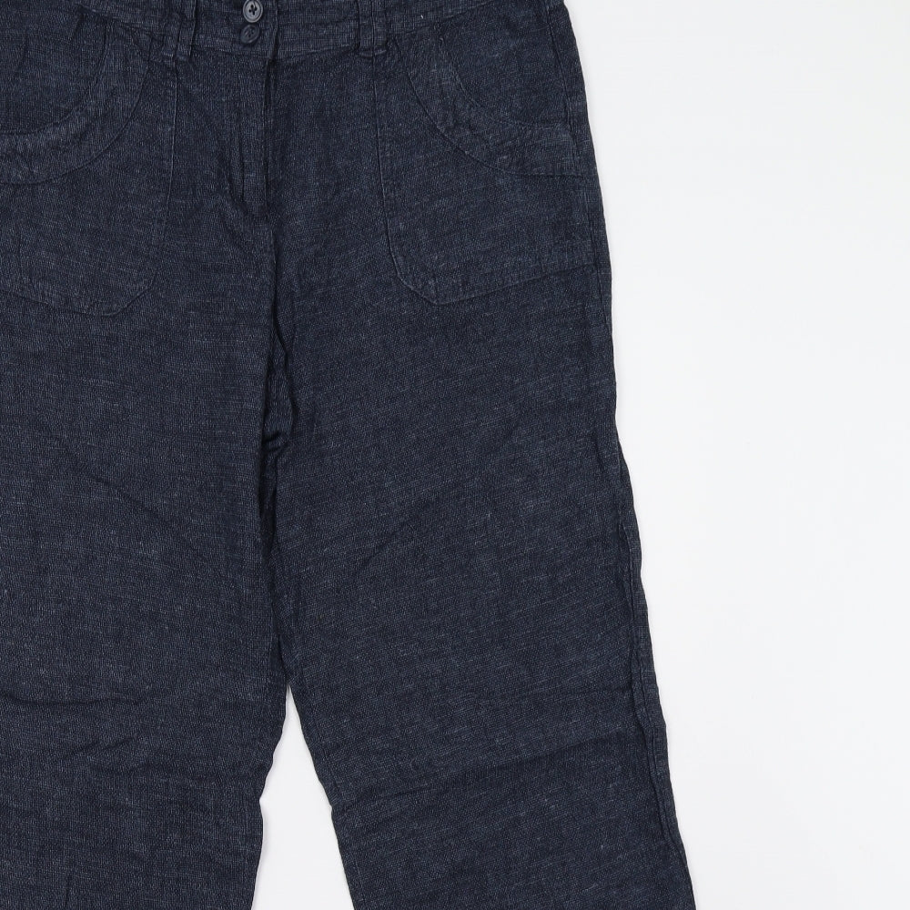 Debenhams Womens Blue   Trousers  Size 12 L29 in