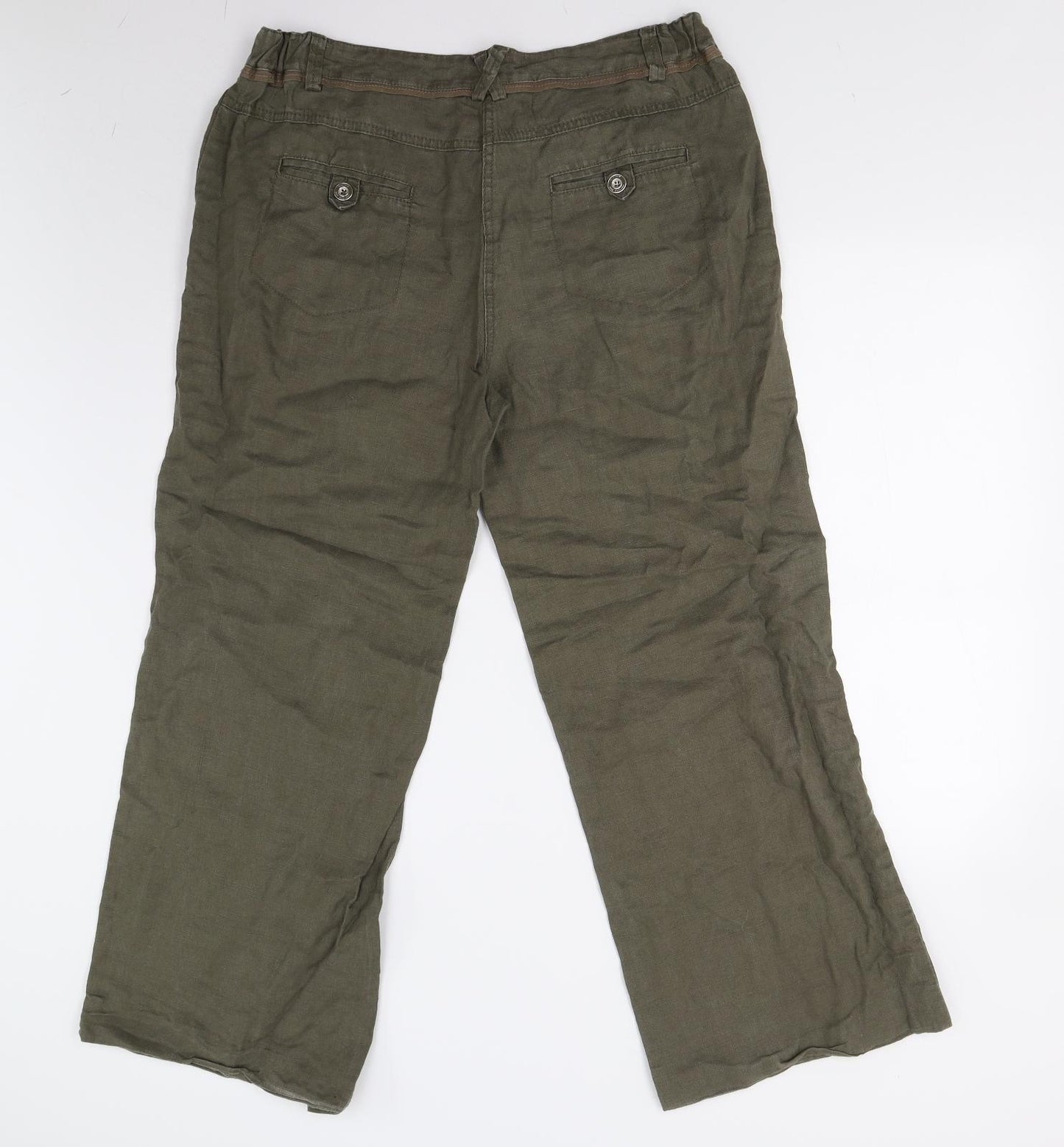 Maine Womens Green   Trousers  Size 14 L28 in