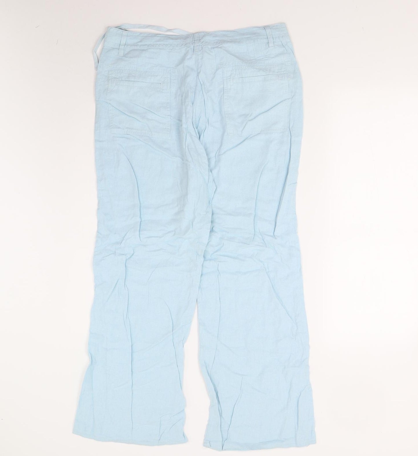 Papaya Womens Blue   Trousers  Size 14 L27 in