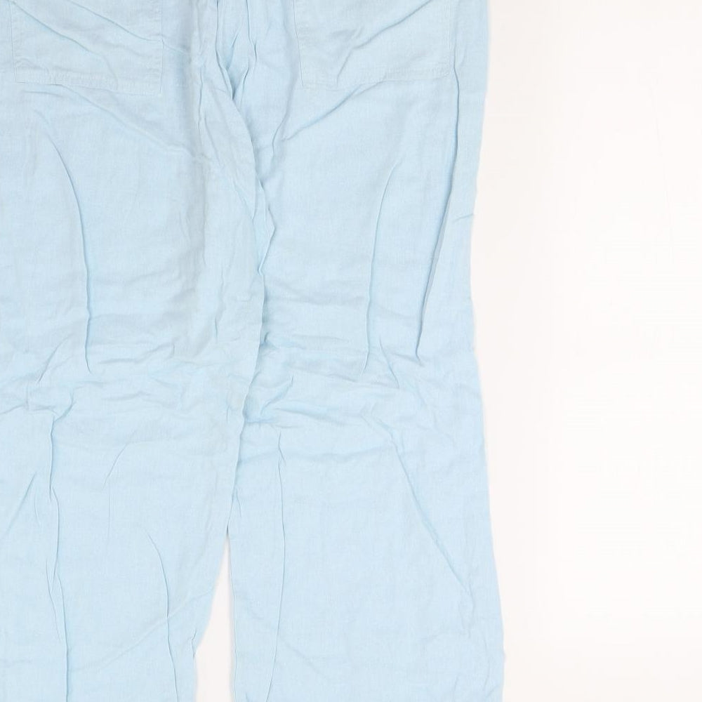Papaya Womens Blue   Trousers  Size 14 L27 in