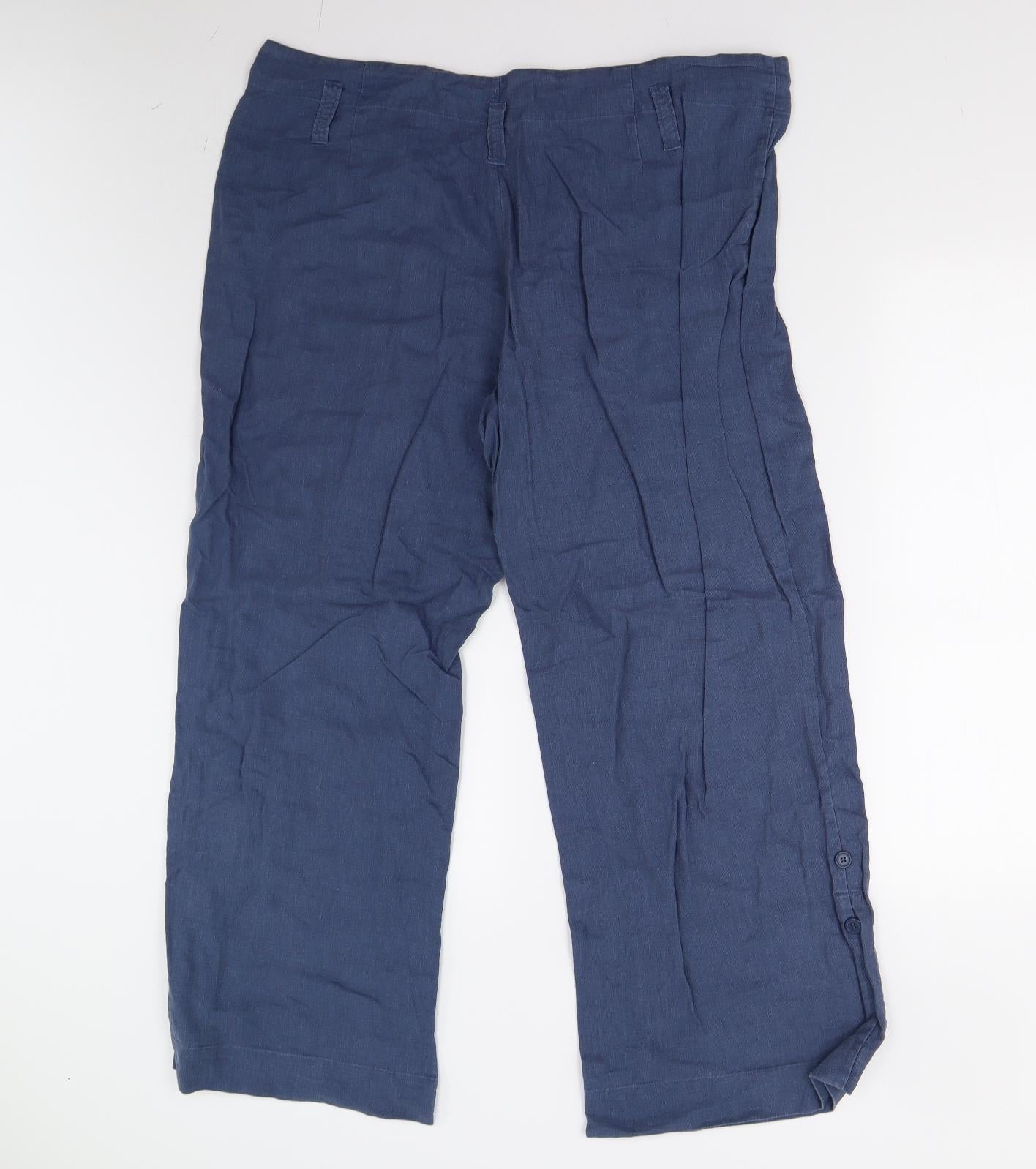 George Womens Blue   Trousers  Size 18 L27 in