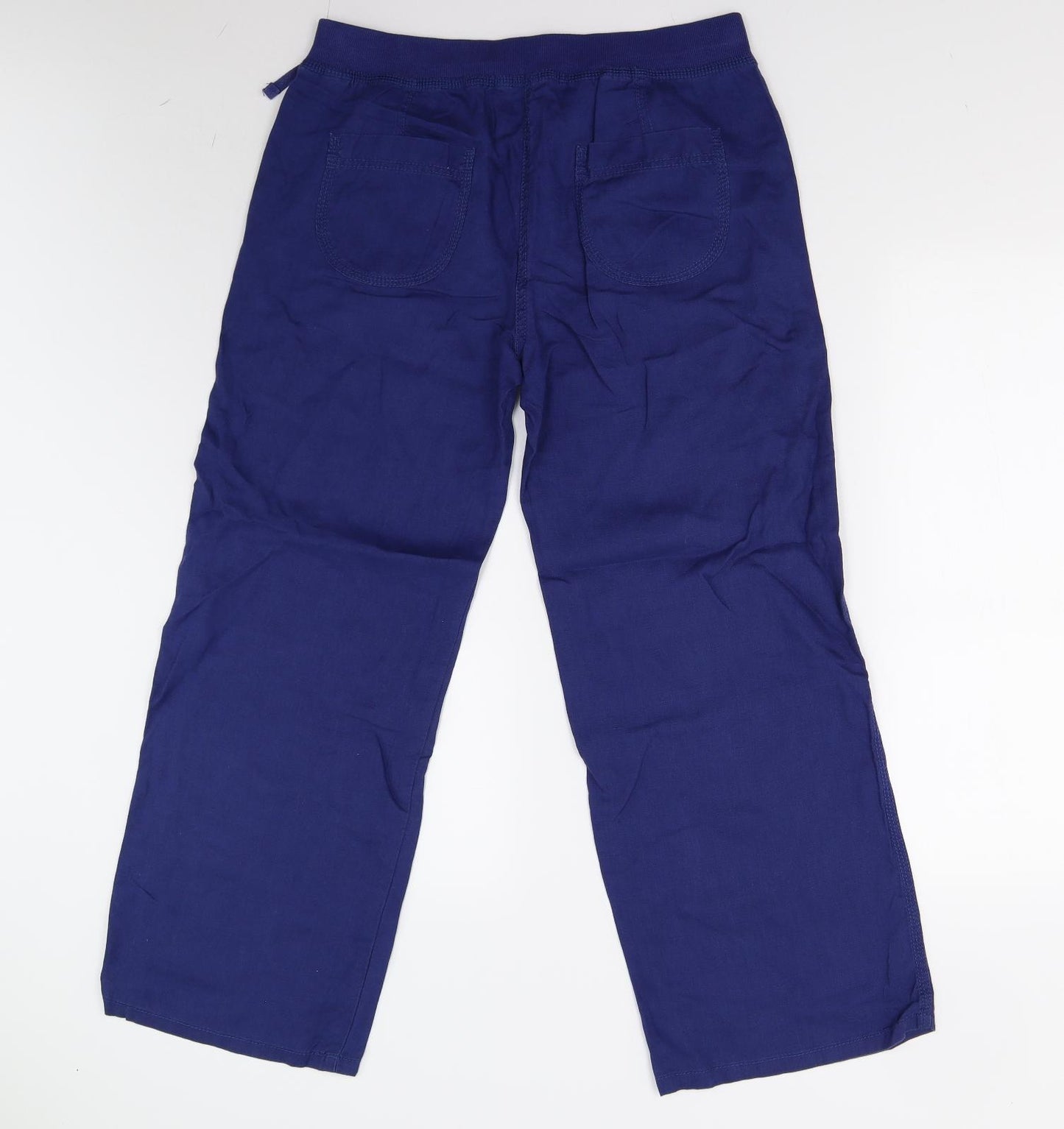 M&S Womens Blue   Trousers  Size 12 L27 in - Short