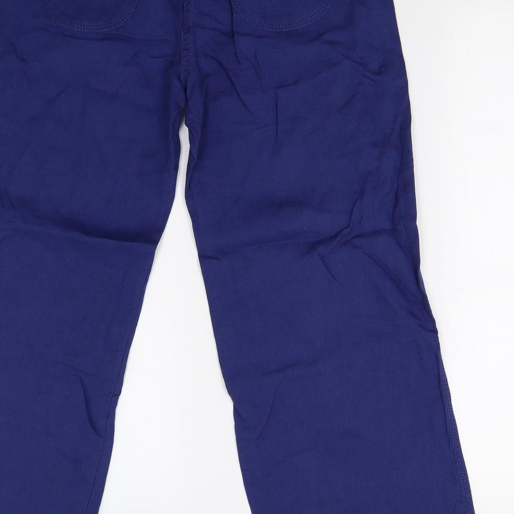 M&S Womens Blue   Trousers  Size 12 L27 in - Short