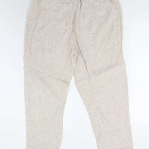 M&S Womens Beige   Trousers  Size 16 L26 in