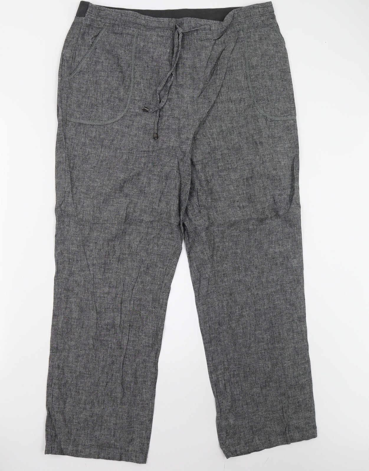 Bonmarché Womens Grey   Trousers  Size 18 L28 in