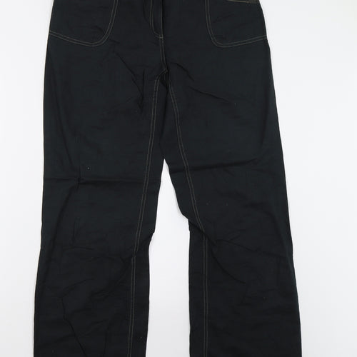 s.Oliver Womens Black   Trousers  Size 14 L31 in