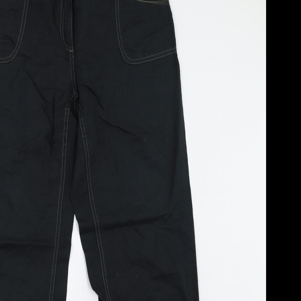 s.Oliver Womens Black   Trousers  Size 14 L31 in