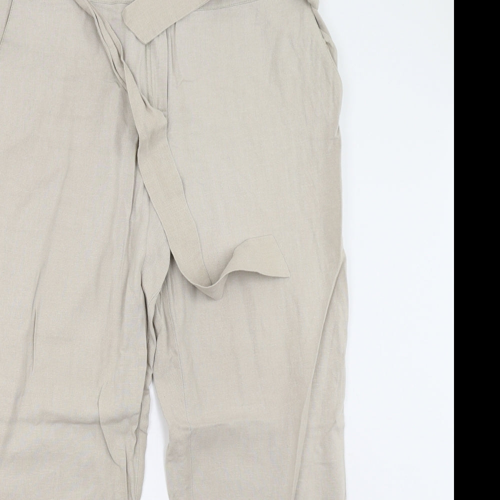 Principles Petite Womens Beige   Trousers  Size 16 L27 in