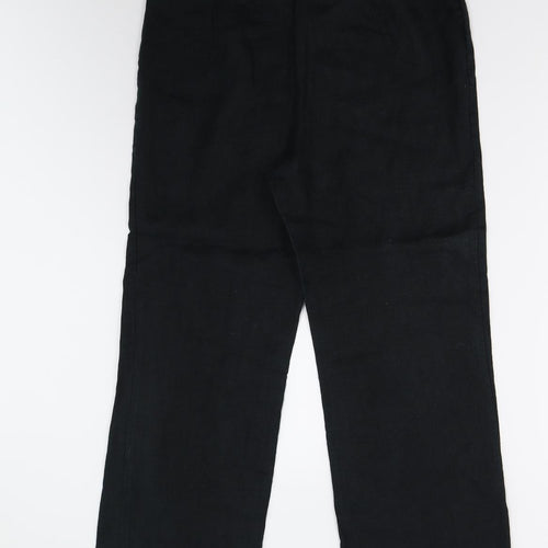 M&S Womens Black   Trousers  Size 14 L26 in