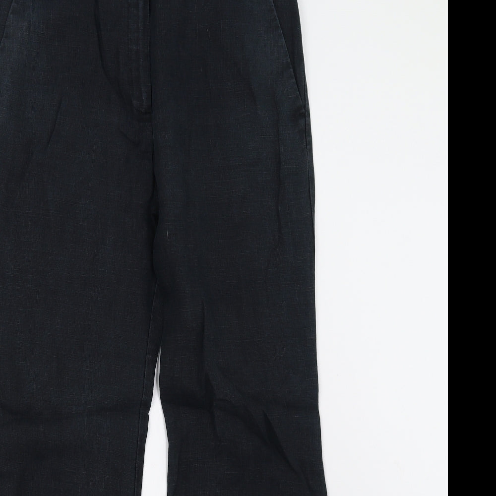 M&S Womens Black   Trousers  Size 10 L29 in