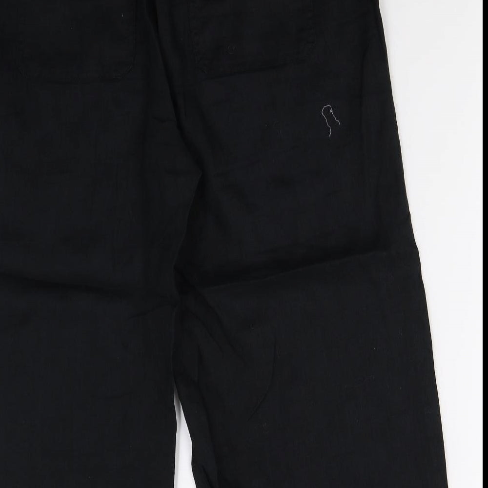M&S Womens Black   Trousers  Size 14 L20 in - Short