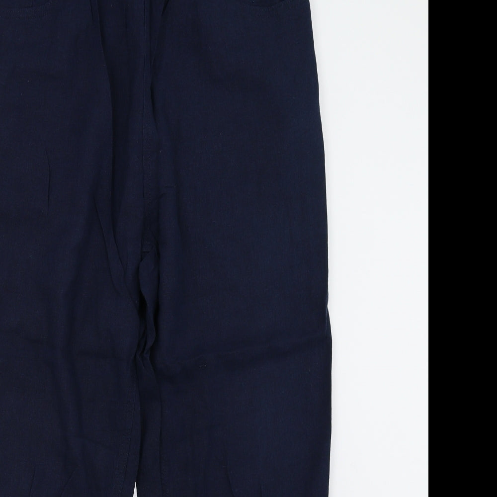 M&S Womens Blue   Trousers  Size 16 L27 in