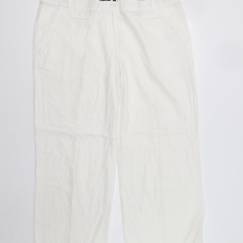 New Look Womens White   Trousers  Size 16 L30 in