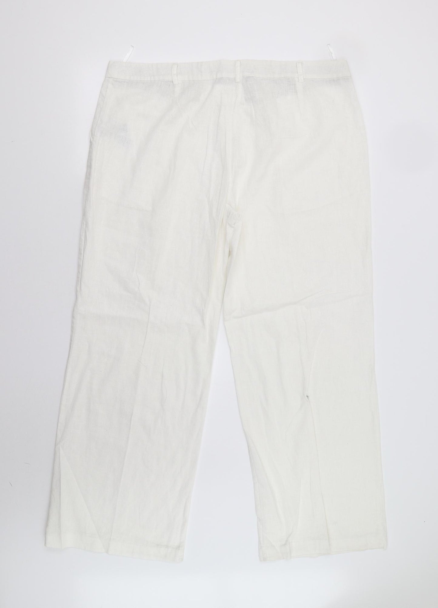 New Look Womens White   Trousers  Size 16 L30 in