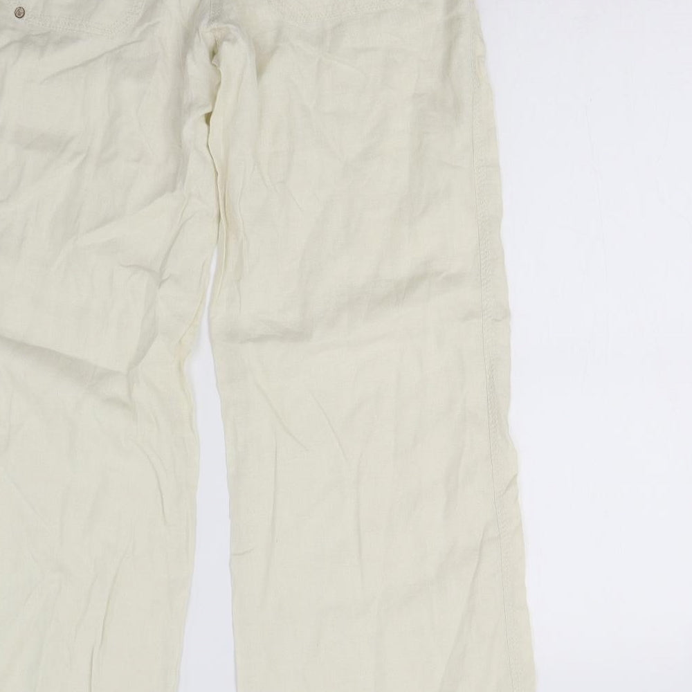 River Island Womens Ivory   Trousers  Size 10 L30 in