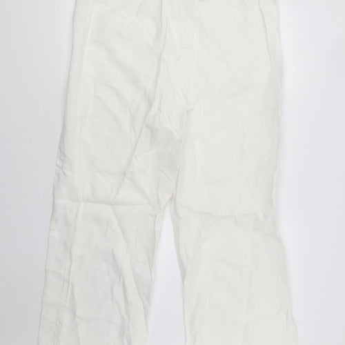 EAST Womens White   Trousers  Size 16 L28 in