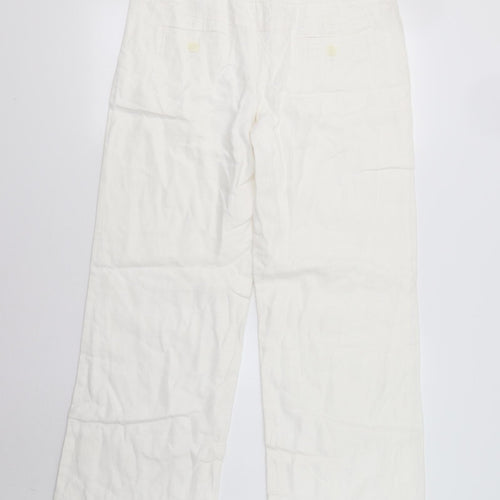 NEXT Womens White   Trousers  Size 12 L33 in