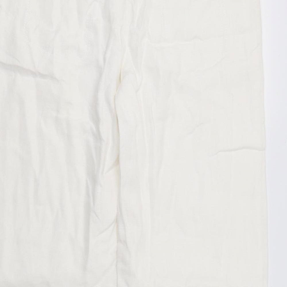 NEXT Womens White   Trousers  Size 12 L33 in
