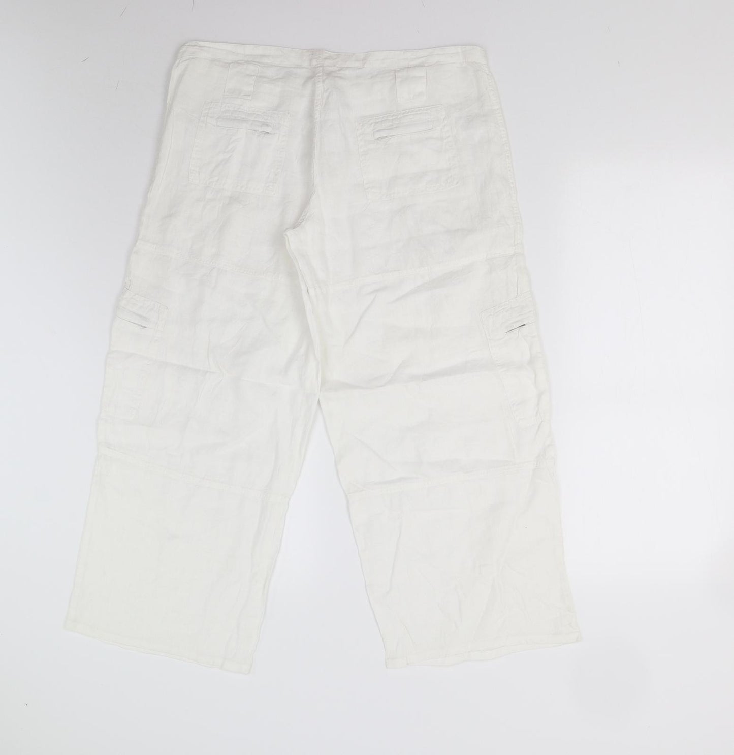 Preworn Womens White   Trousers  Size M L25 in