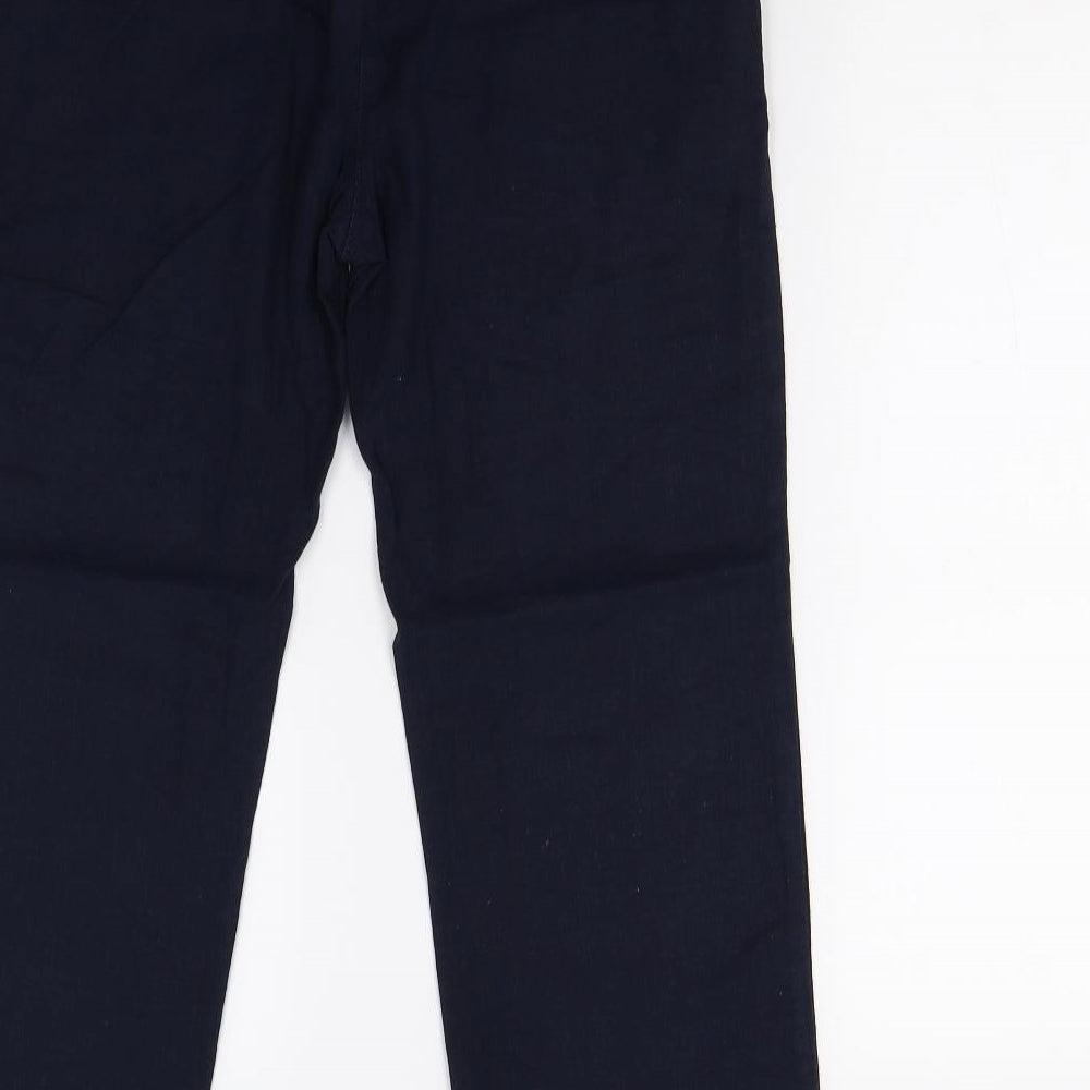 Next Petite Womens Blue   Trousers  Size 8 L28 in