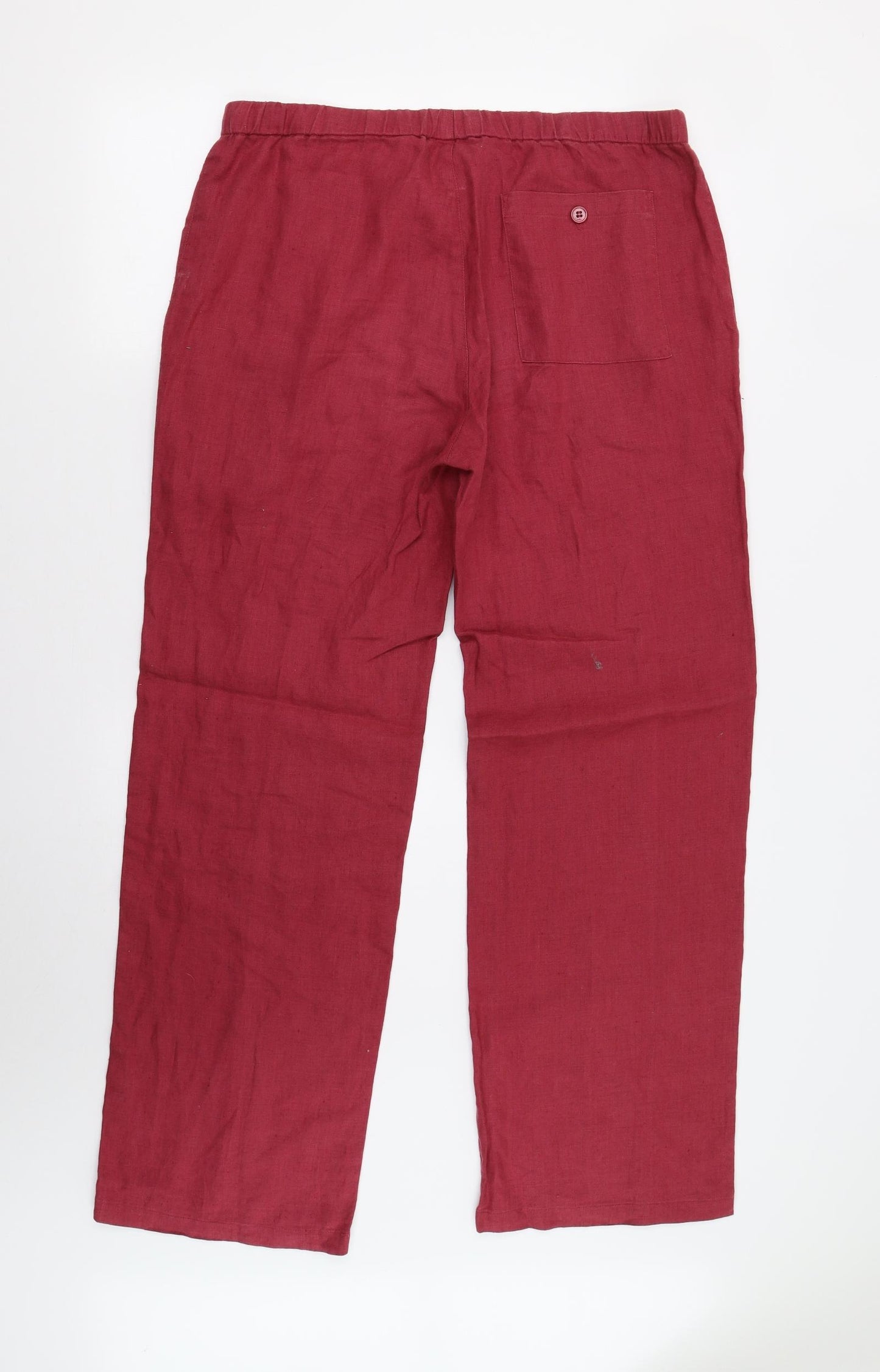 Hemp Valley Mens Red   Trousers  Size 30 L31 in