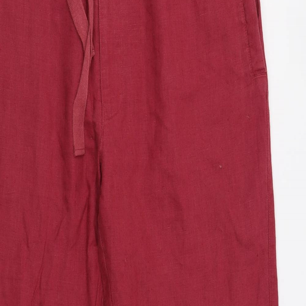 Hemp Valley Mens Red   Trousers  Size 30 L31 in