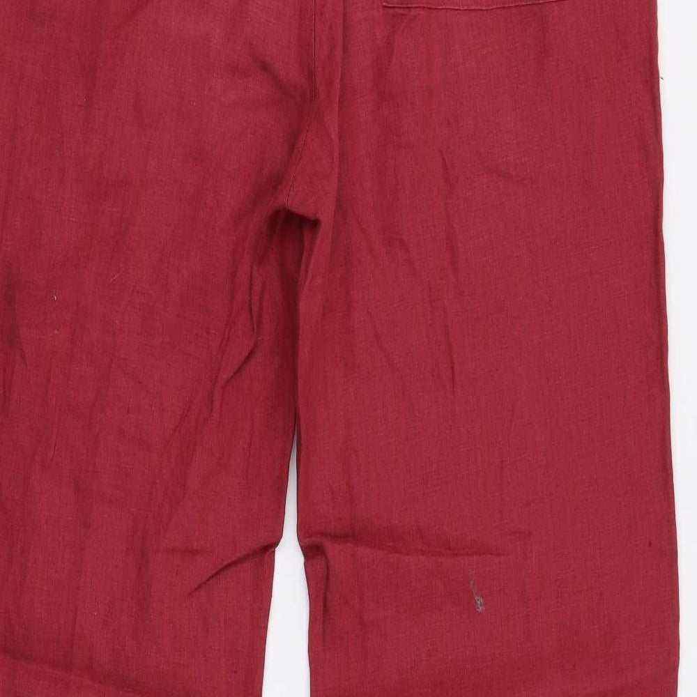 Hemp Valley Mens Red   Trousers  Size 30 L31 in