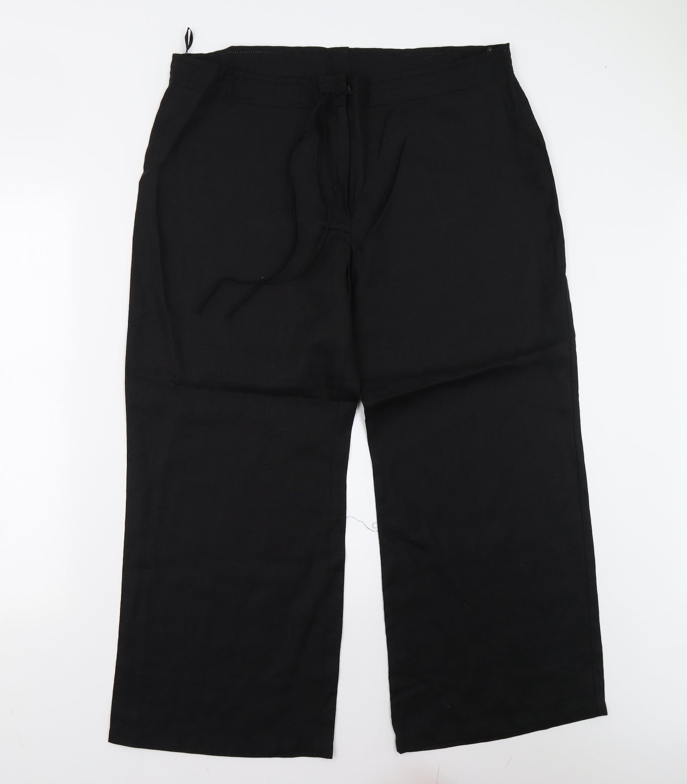 M&S Womens Black   Trousers  Size 18 L27 in - Short