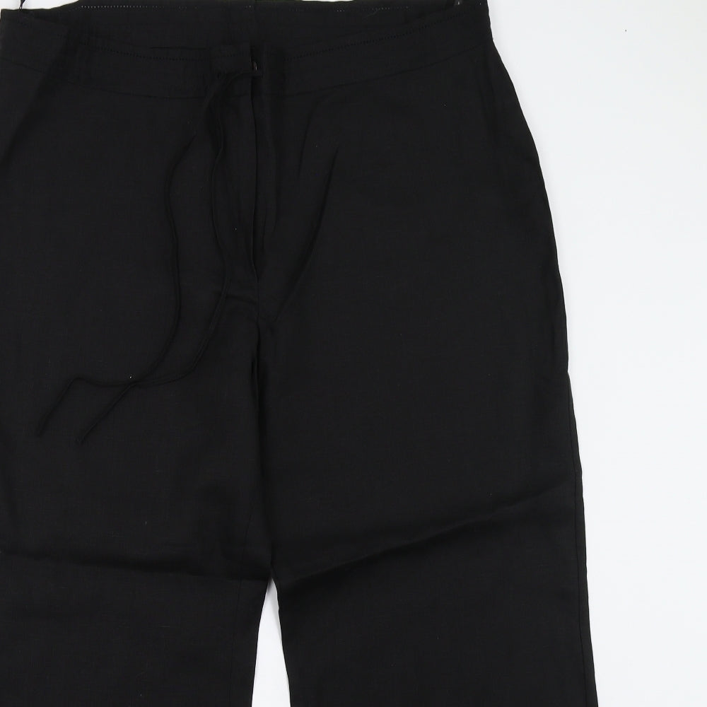 M&S Womens Black   Trousers  Size 18 L27 in - Short