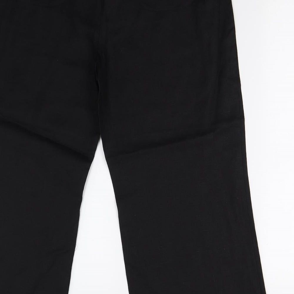 M&S Womens Black   Trousers  Size 18 L27 in - Short
