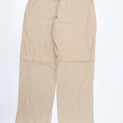 Paul Berman Womens Beige   Trousers  Size 14 L32 in