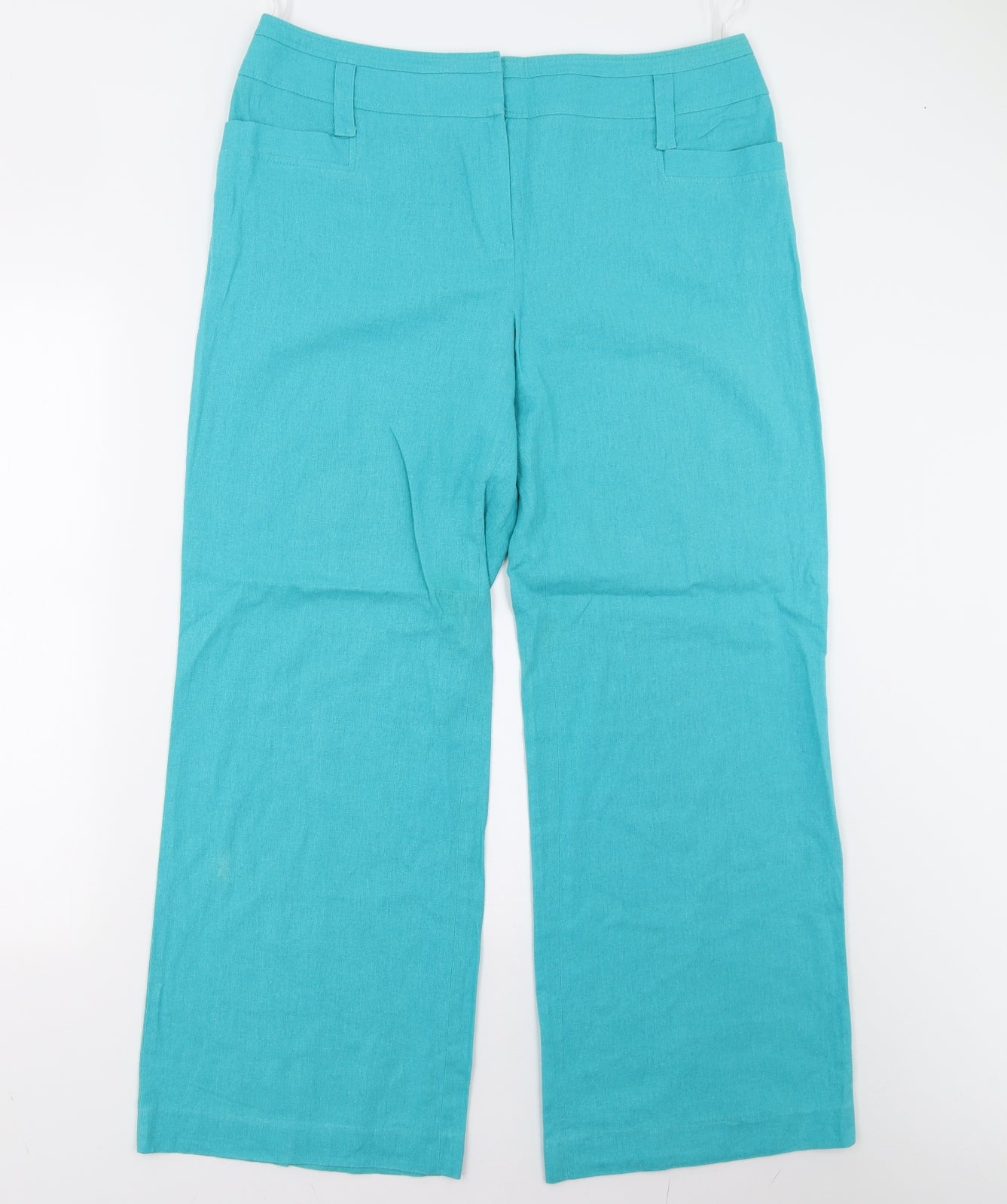 M&Co Womens Blue   Trousers  Size 14 L29 in