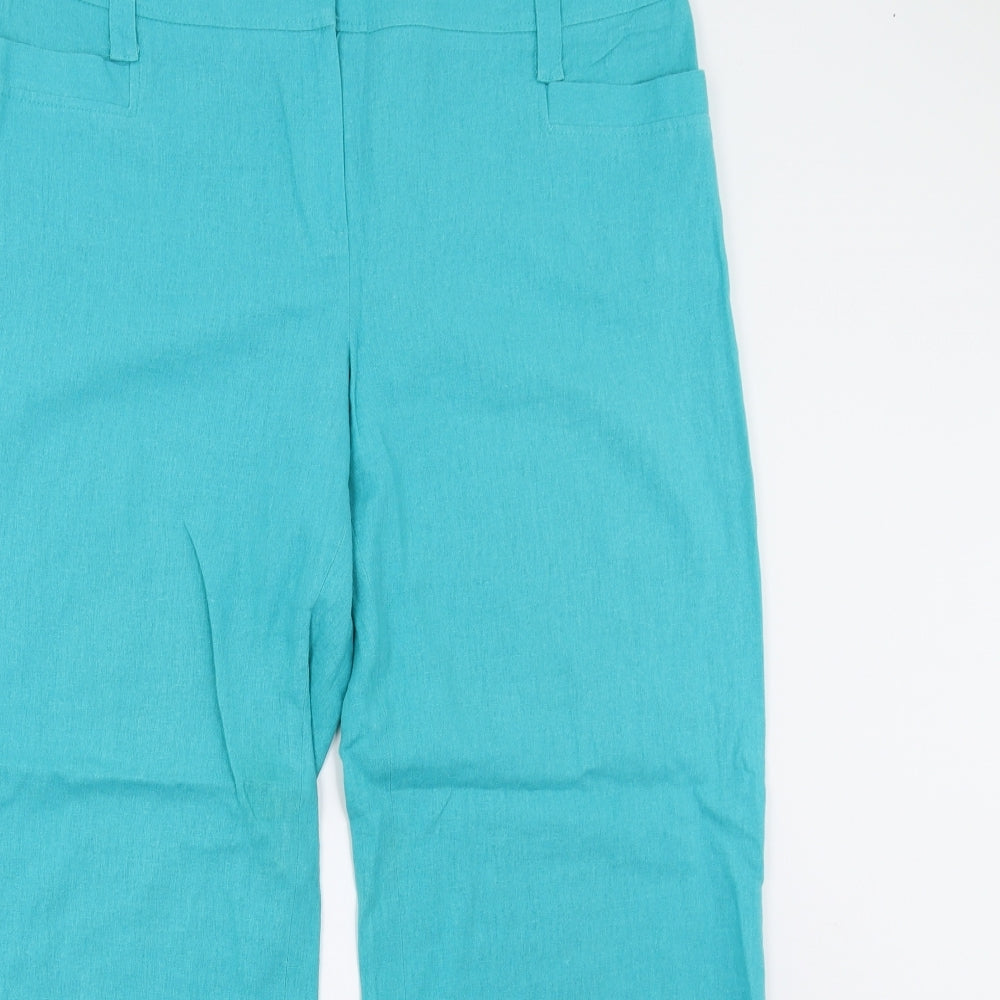 M&Co Womens Blue   Trousers  Size 14 L29 in