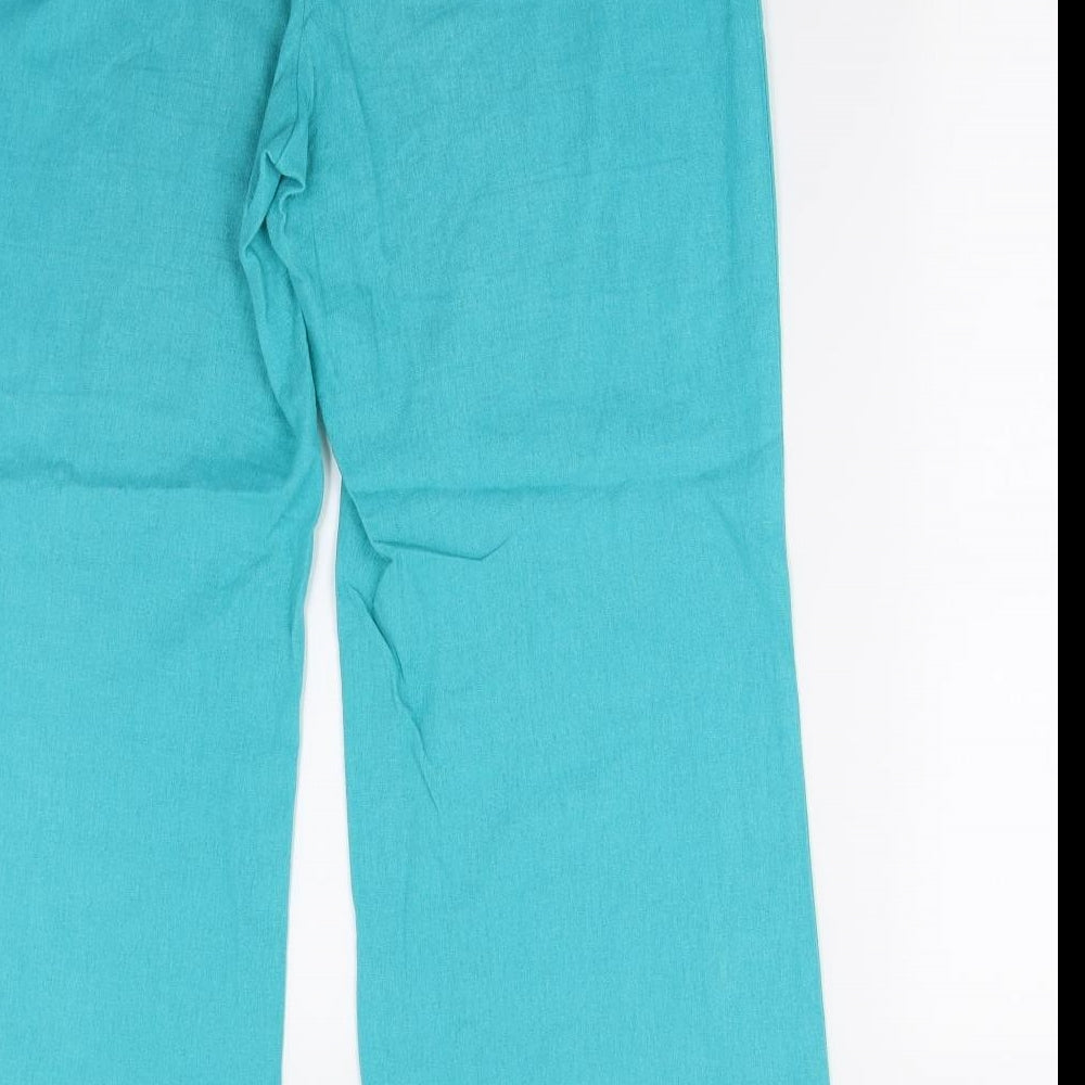 M&Co Womens Blue   Trousers  Size 14 L29 in