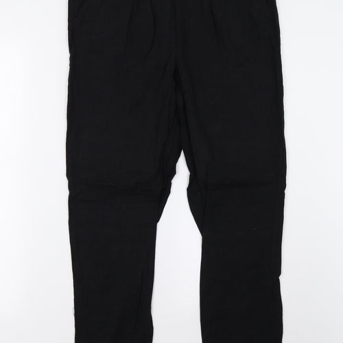 M&S Womens Black   Trousers  Size 12 L29 in