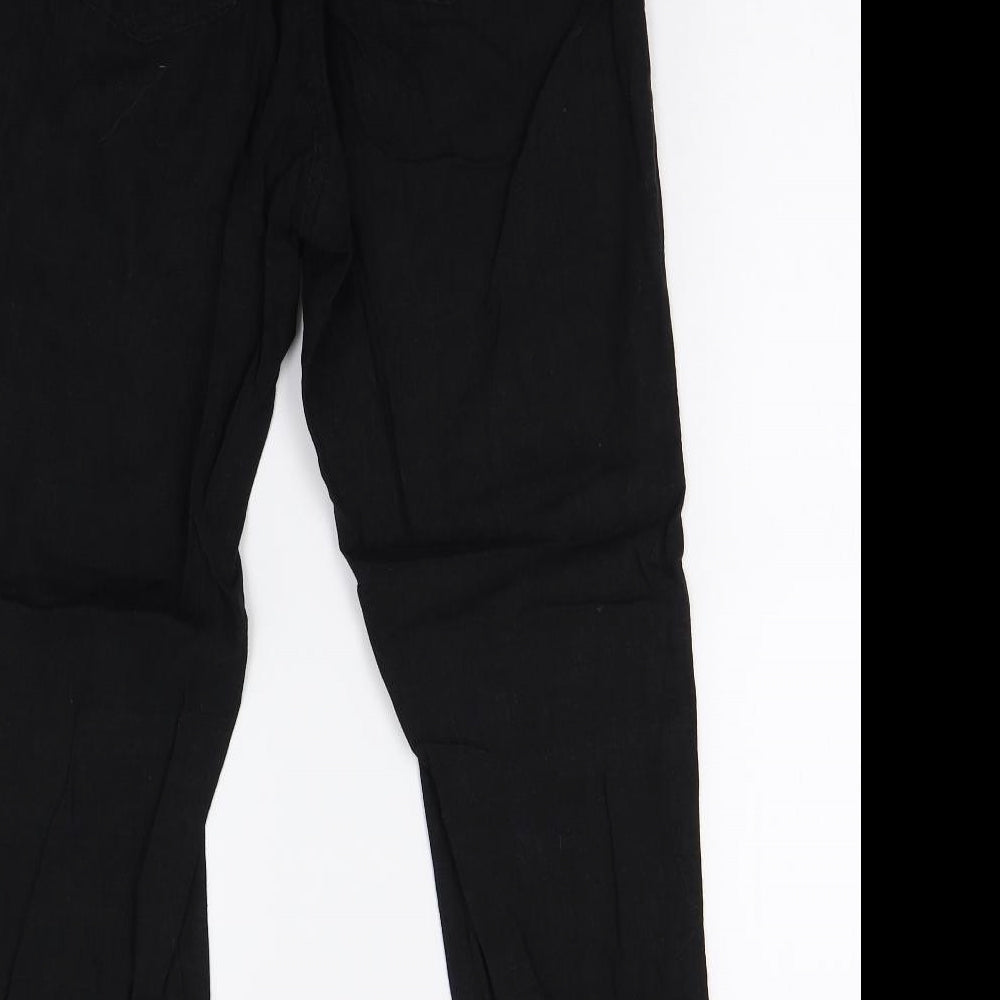 M&S Womens Black   Trousers  Size 12 L29 in
