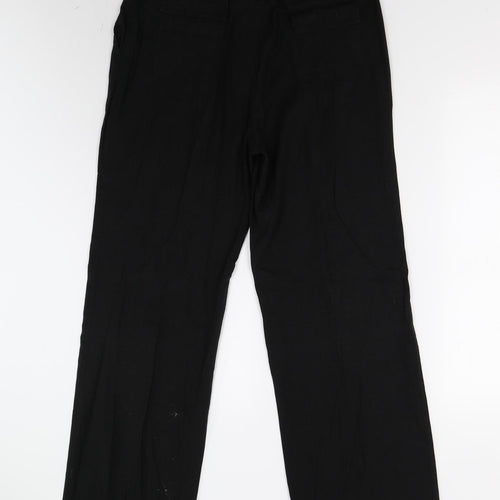 Mia Moda Womens Black   Trousers  Size 14 L29 in
