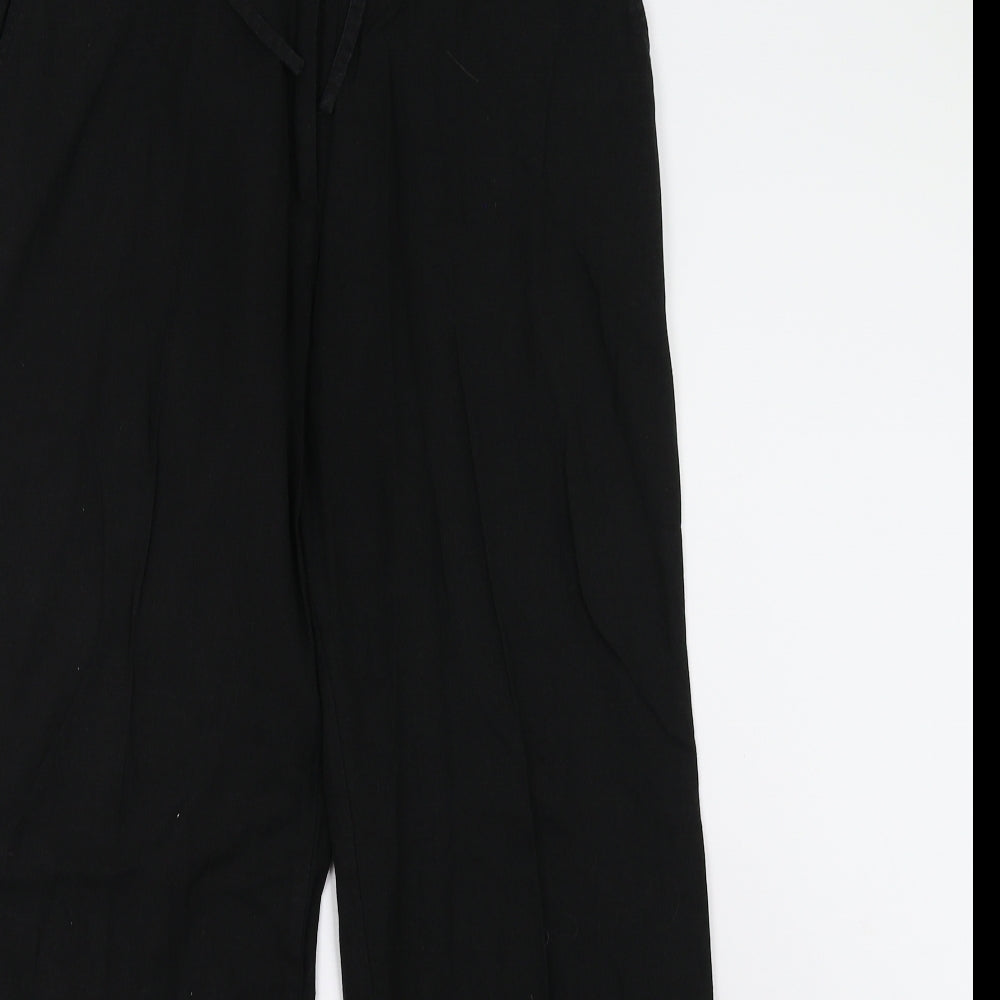 Mia Moda Womens Black   Trousers  Size 14 L29 in
