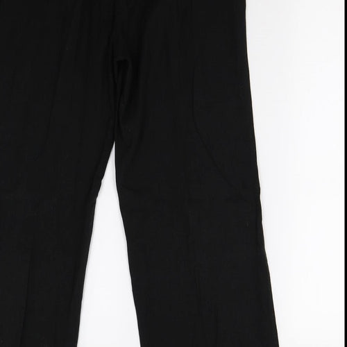 Mia Moda Womens Black   Trousers  Size 14 L29 in
