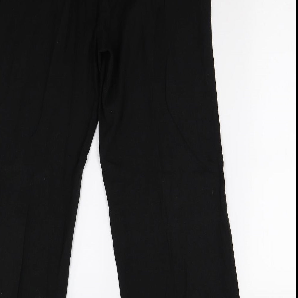 Mia Moda Womens Black   Trousers  Size 14 L29 in