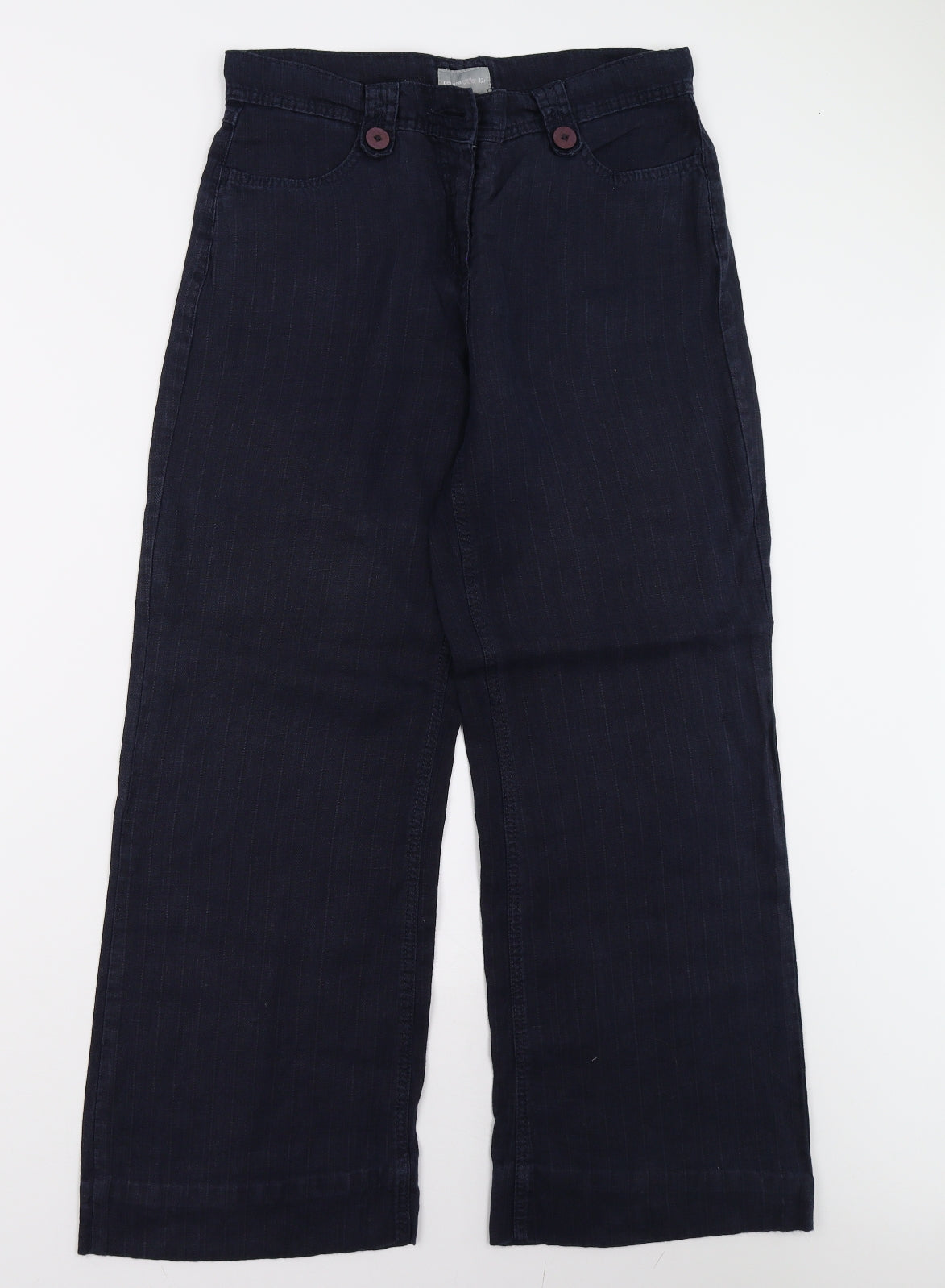 Per Una Womens Blue   Trousers  Size 12 L28 in