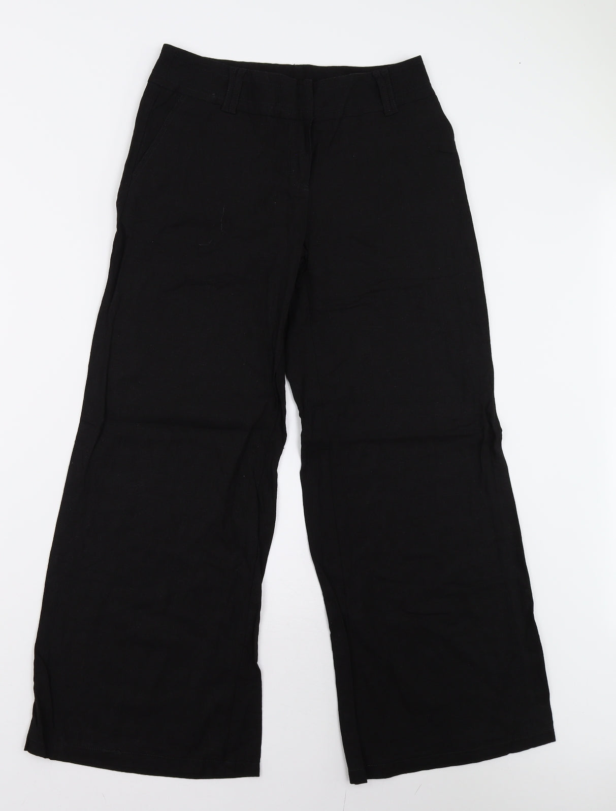 F&F Womens Black   Trousers  Size 8 L28 in