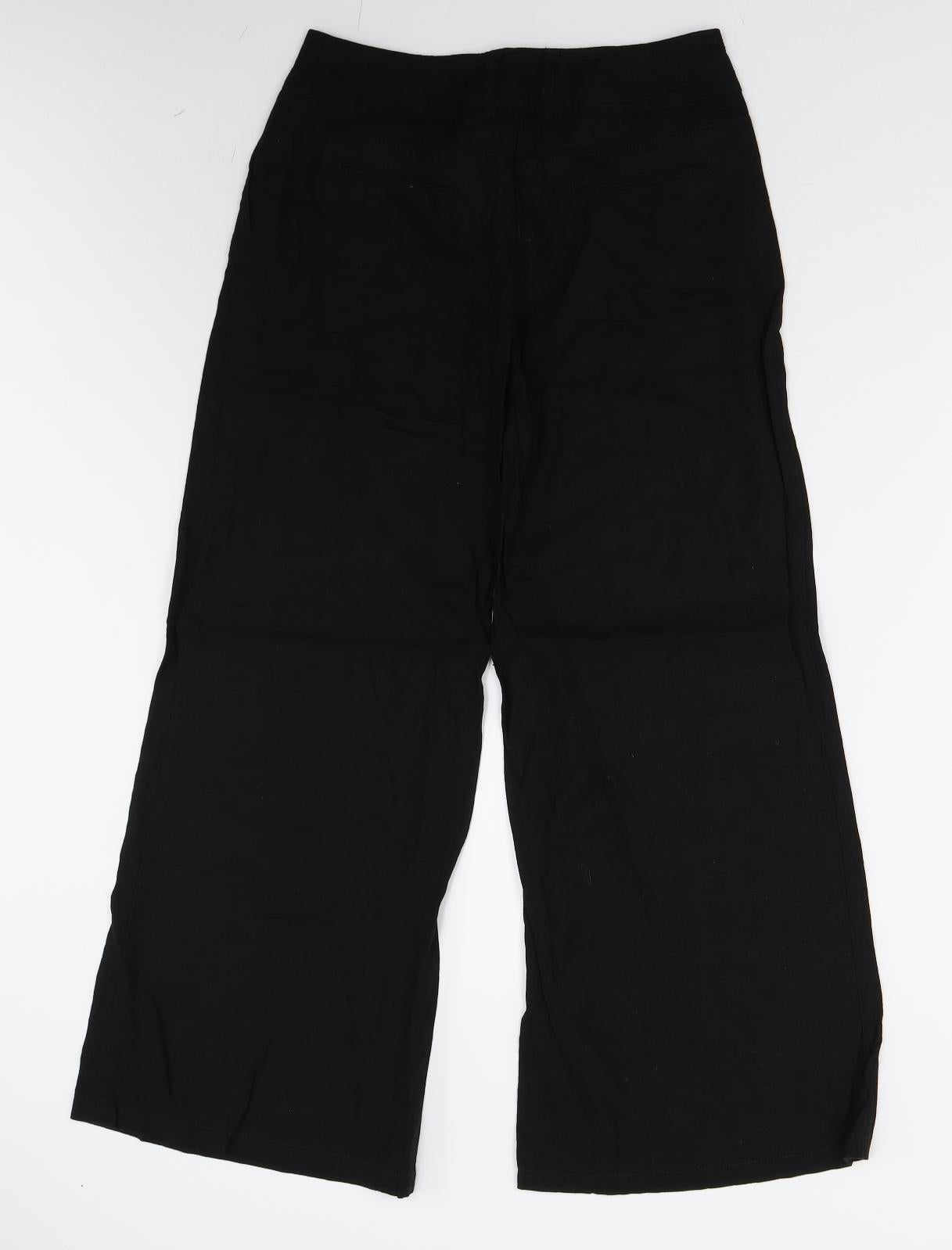 F&F Womens Black   Trousers  Size 8 L28 in