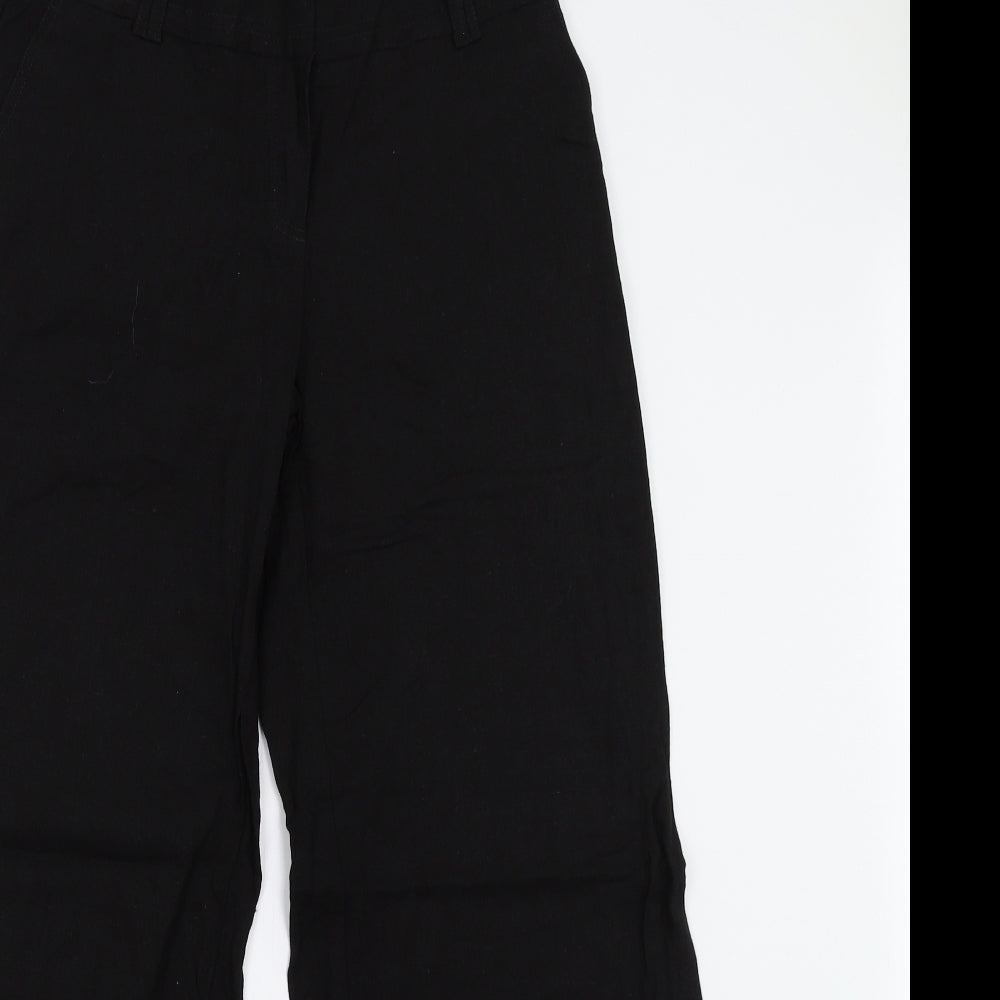 F&F Womens Black   Trousers  Size 8 L28 in