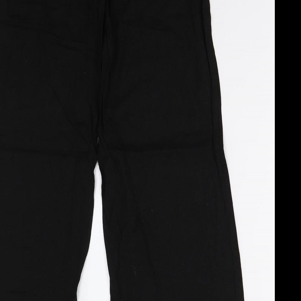 F&F Womens Black   Trousers  Size 8 L28 in