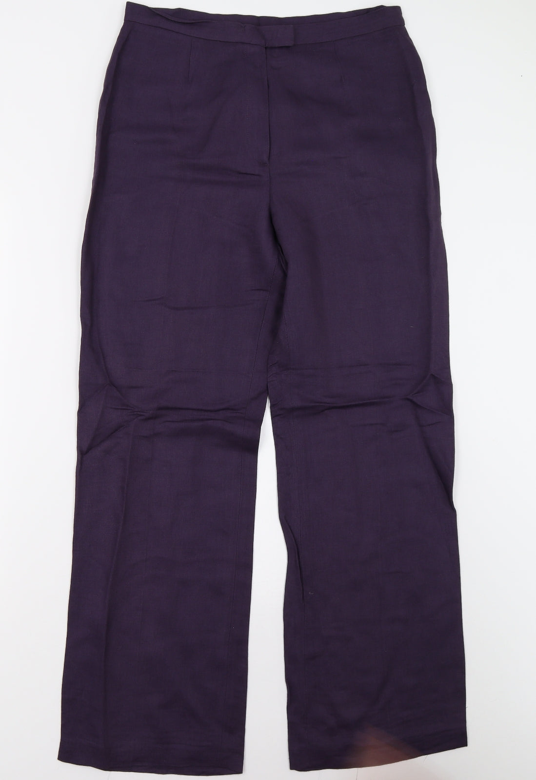 M&S Womens Purple   Trousers  Size 14 L29 in
