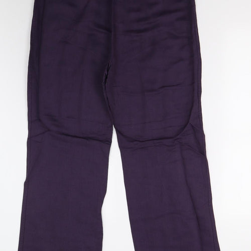 M&S Womens Purple   Trousers  Size 14 L29 in