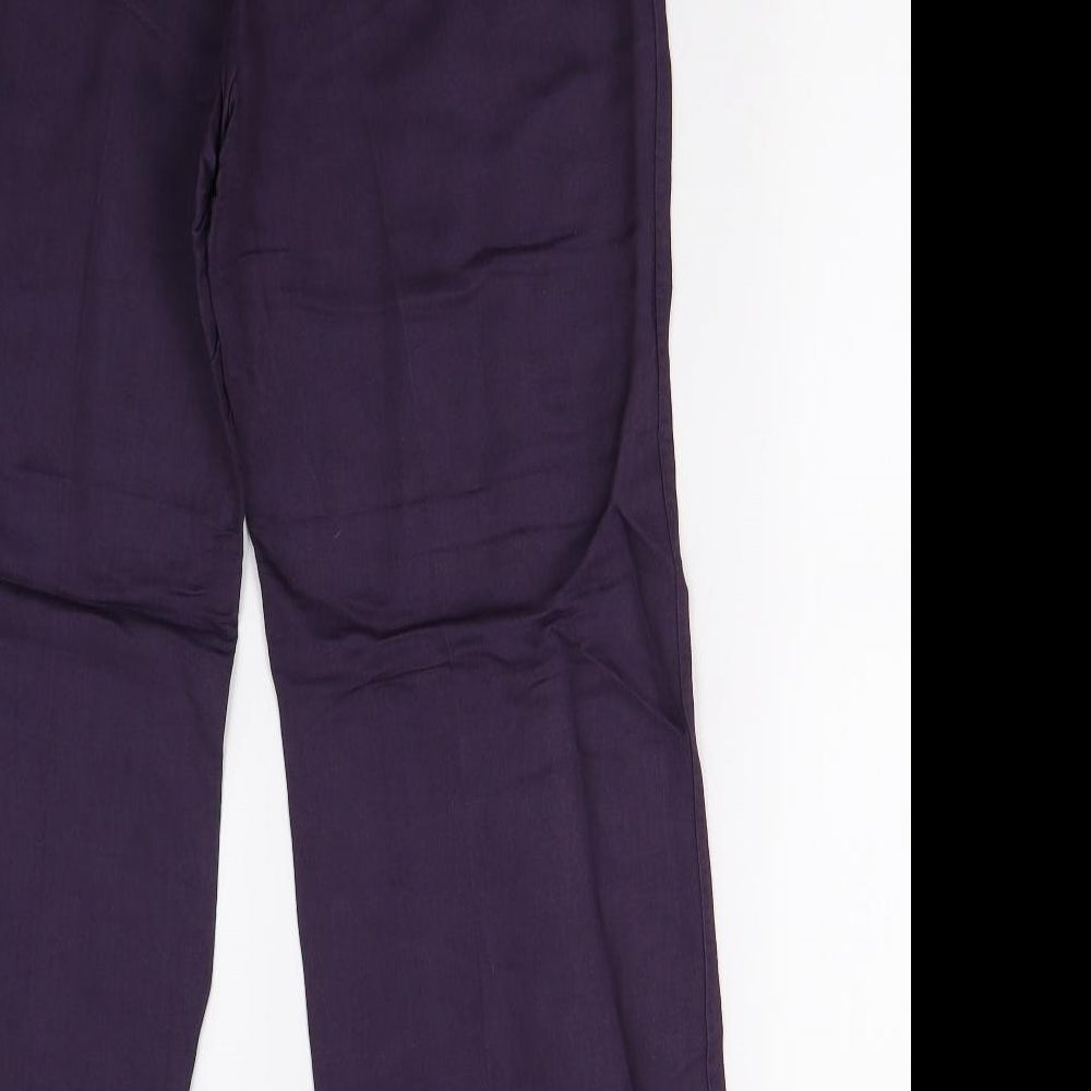 M&S Womens Purple   Trousers  Size 14 L29 in