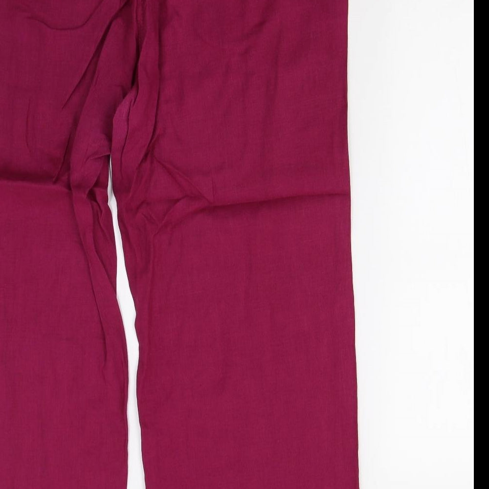 M&S Womens Pink   Trousers  Size 18 L30 in