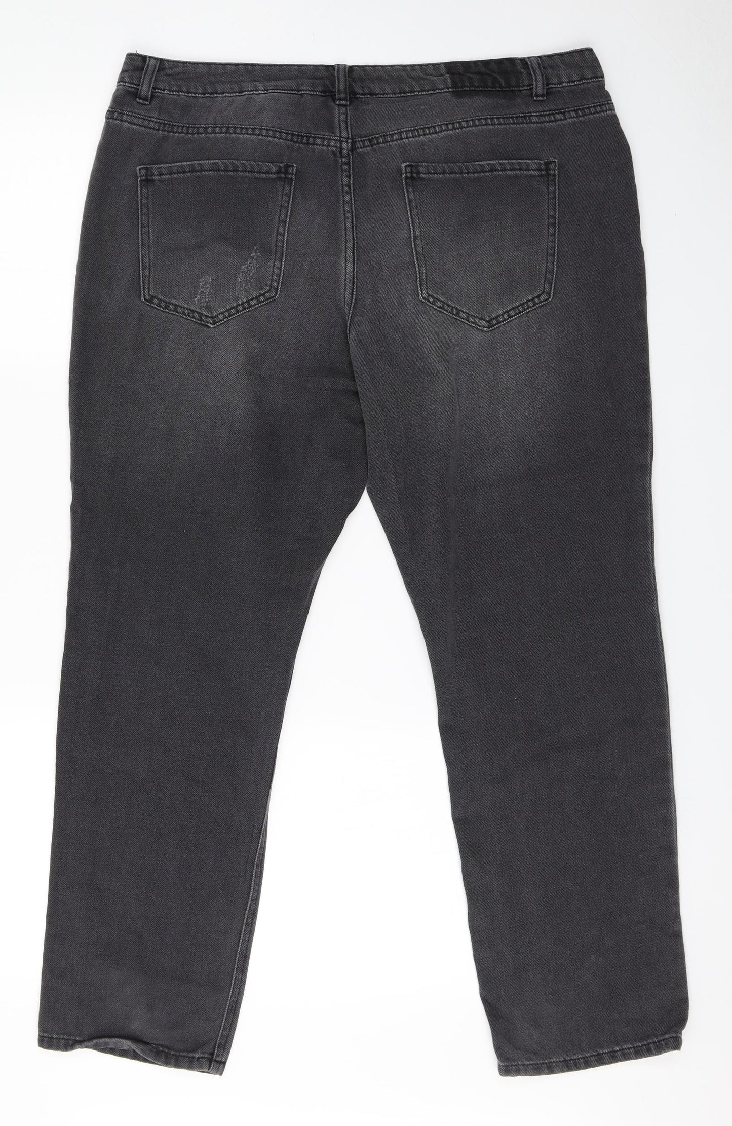 NEXT Womens Grey   Straight Jeans Size 16 L27.5 in